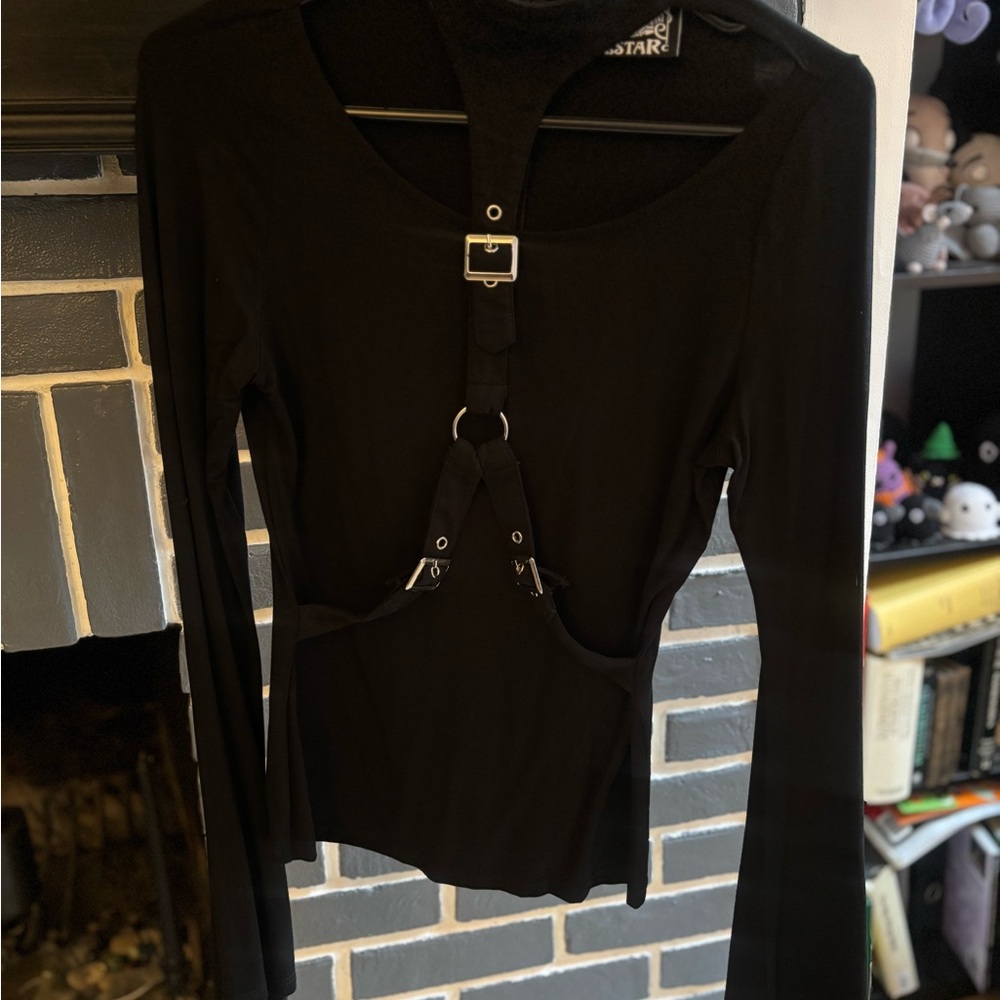Killstar Black Buckle Top